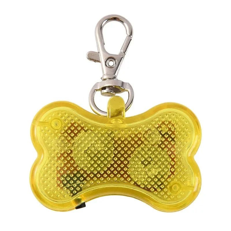 LED-lampa för hundhalsband – hundlampa Gul