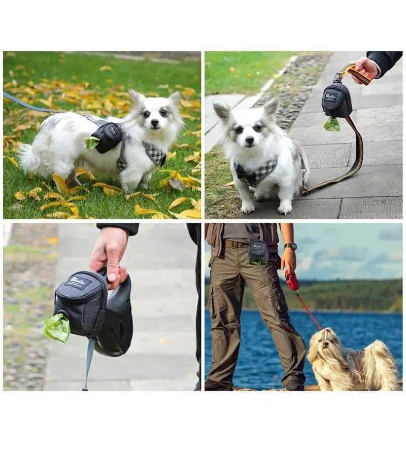 Hundgodisväska med fack & bajspåsehållare