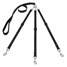 3-i-1 hundkoppel – justerbart & slitstarkt Svart