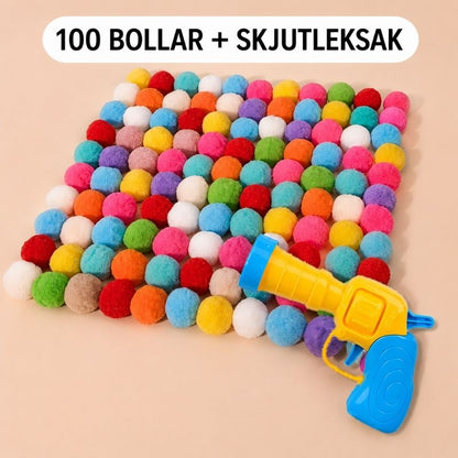 Aktiveringsleksak med bollskjutare för katt 100st
