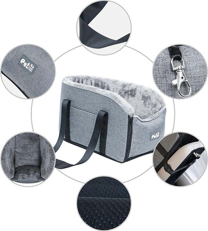 Bilstol för hund och katt - mjuk & trygg bilstol