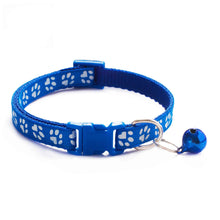 Justerbart halsband för katt & hund med bjällra Blå