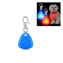 Blinkande LED hängsmycke för hundhalsband Blå