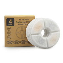 Filter till LED kattfontän med cirkulerande vatten - 2,4 liter 4-pack