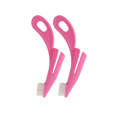 Fingertandborste för hund och katt - 2-pack Rosa