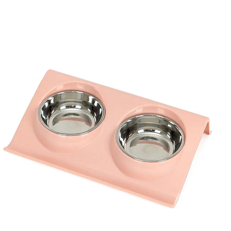 Förhöjd matskål för hundar och katter Rosa