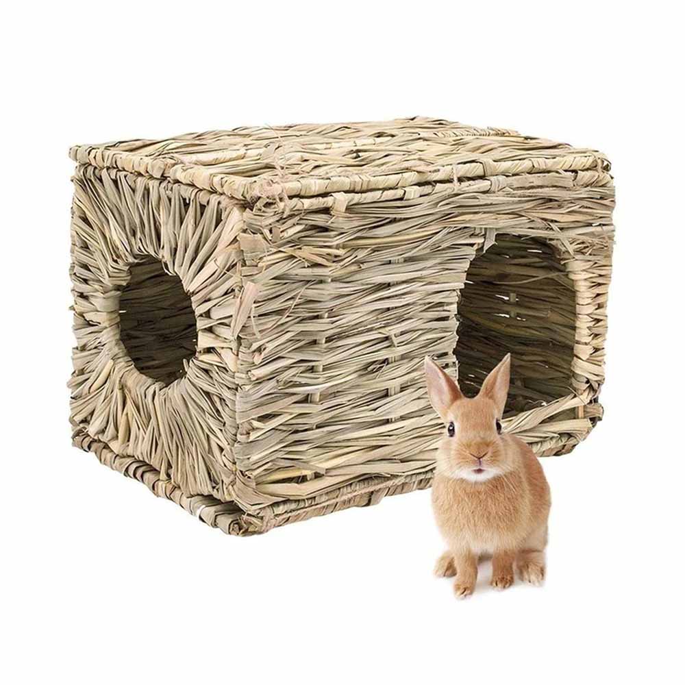 Gräshus för kanin och smådjur - gömställe och viloplats