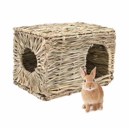 Gräshus för kanin och smådjur - gömställe och viloplats