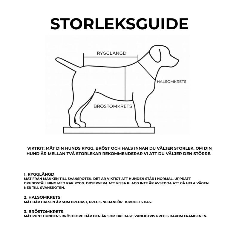 Hundoverall hundjacka med tasskydd