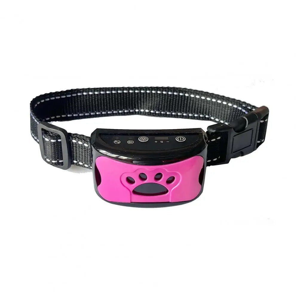 Hundhalsband mot skällande - minska skällande Rosa