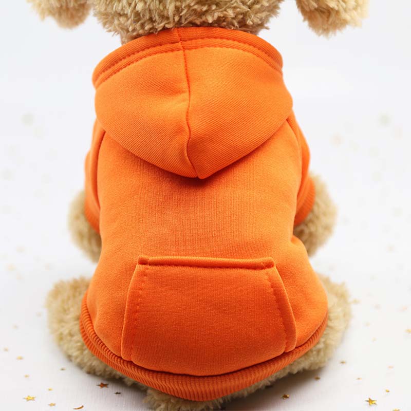 Hundhoodie – varm tröja för små hundar Orange