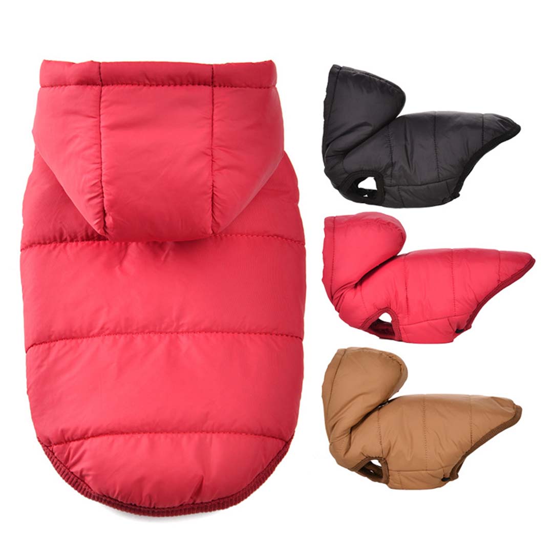 Hundjacka med huva – varm, vattentät & bekväm