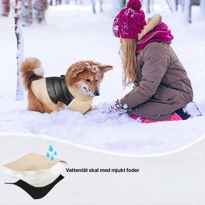 Hundjacka vinter – reflex, fodrad & vattentät