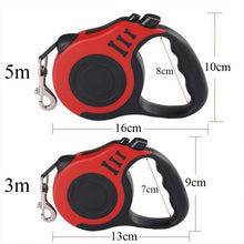 Hundkoppel flexibelt – rullkoppel 3m/5m med lås