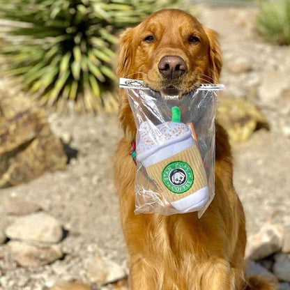 Hundleksak kaffekopp med pip – rolig tuggleksak