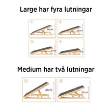 Hundramp i trä – justerbar, halkfri & skonsam för leder