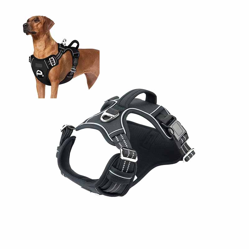 Hundsele med anti-drag funktion – justerbar & reflex