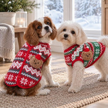 Jultröja för hund med klassiskt julmönster