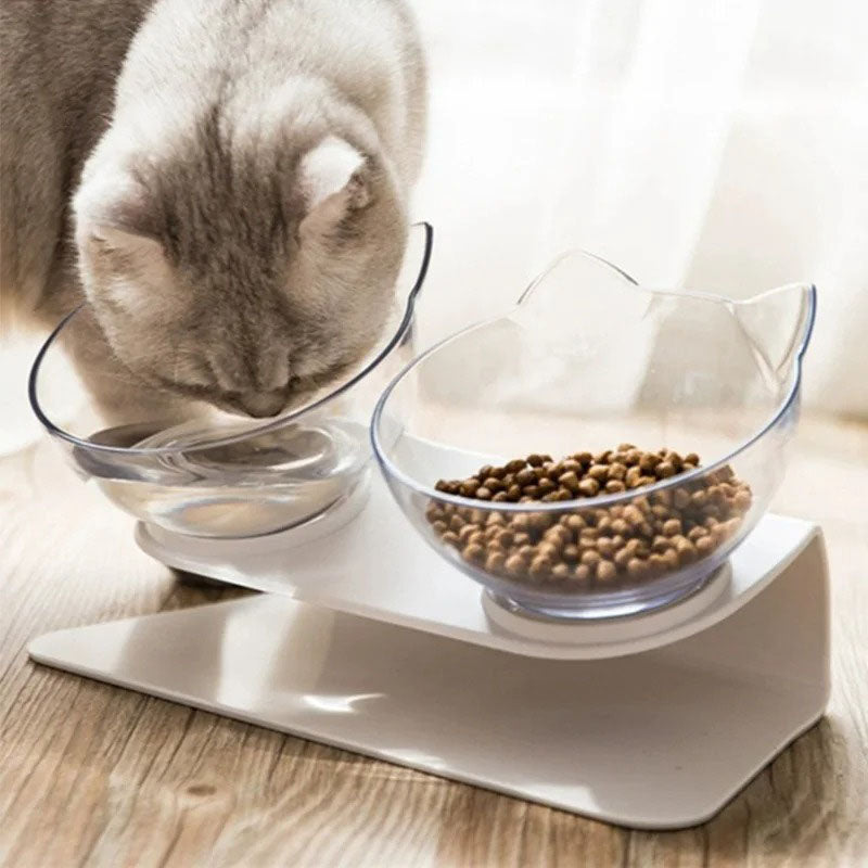 Kattskålar med ställ – ergonomisk & lutande matskål