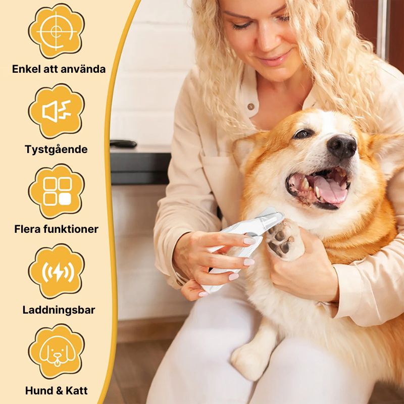 Klosax och klotrimmer för hund & katt – LED & laddbar