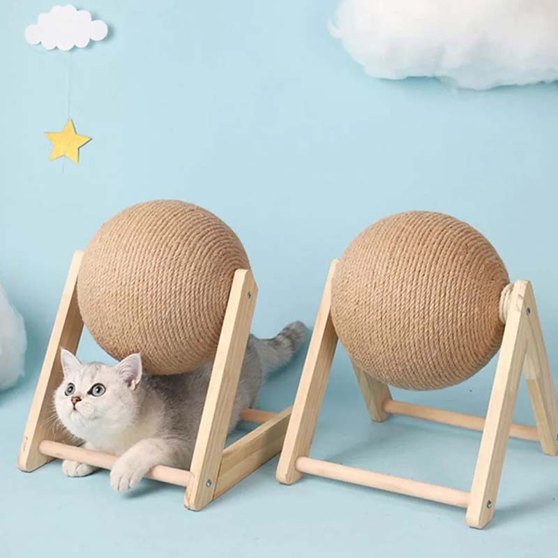Klösboll för katt - klösleksak för kattens aktivering