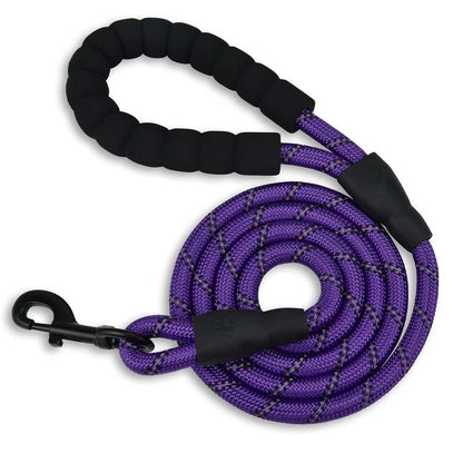 Koppel med reflex – slitstarkt & säkert i mörker Lila