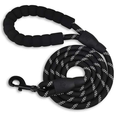 Koppel med reflex – slitstarkt & säkert i mörker Svart