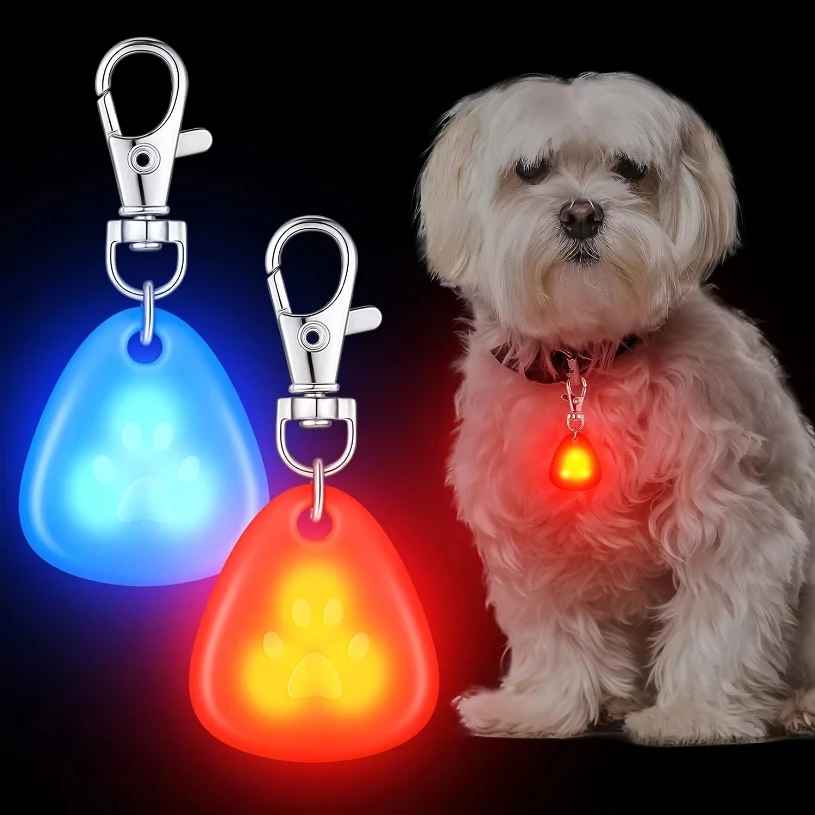 Blinkande LED hängsmycke för hundhalsband