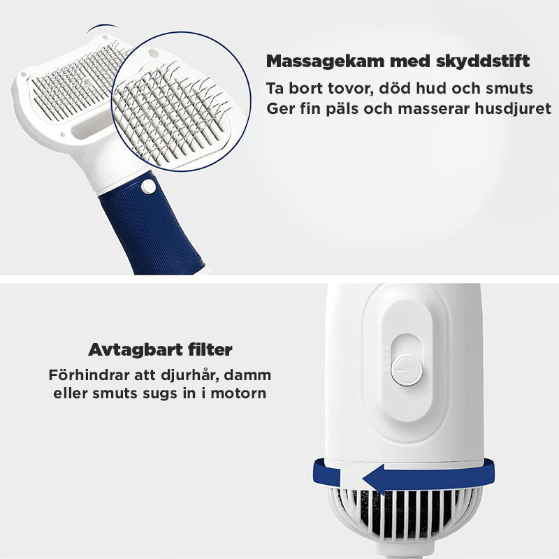 Pälsfön för hund och katt – torkar & vårdar pälsen