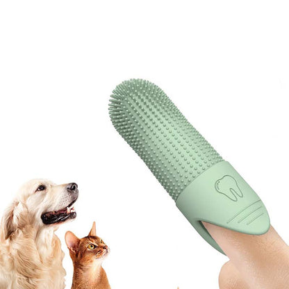 Silikon fingerborste för hund & katt – effektiv tandvård