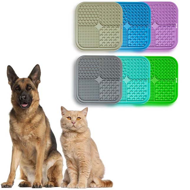 Slickmatta för hund och katt – slow feeding