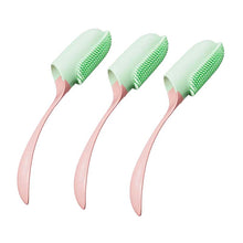 Tandborste för hund och katt - långt handtag fingerborste Grön