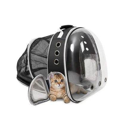 Transportväska för katt och hund – expanderbar och bekväm Svart