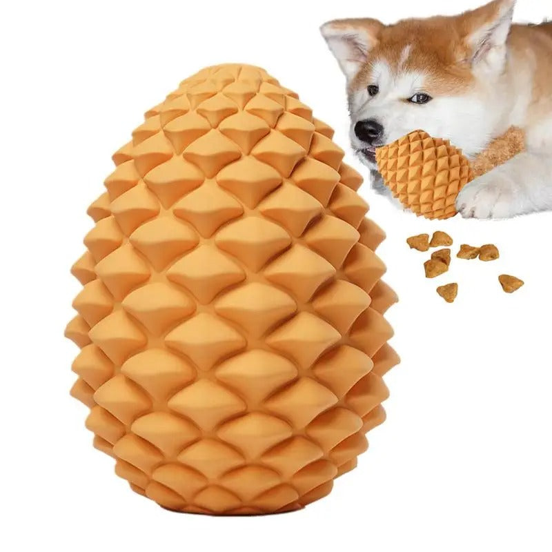 Tuggleksak för hund – tallkotte design för tandrengöring och lek