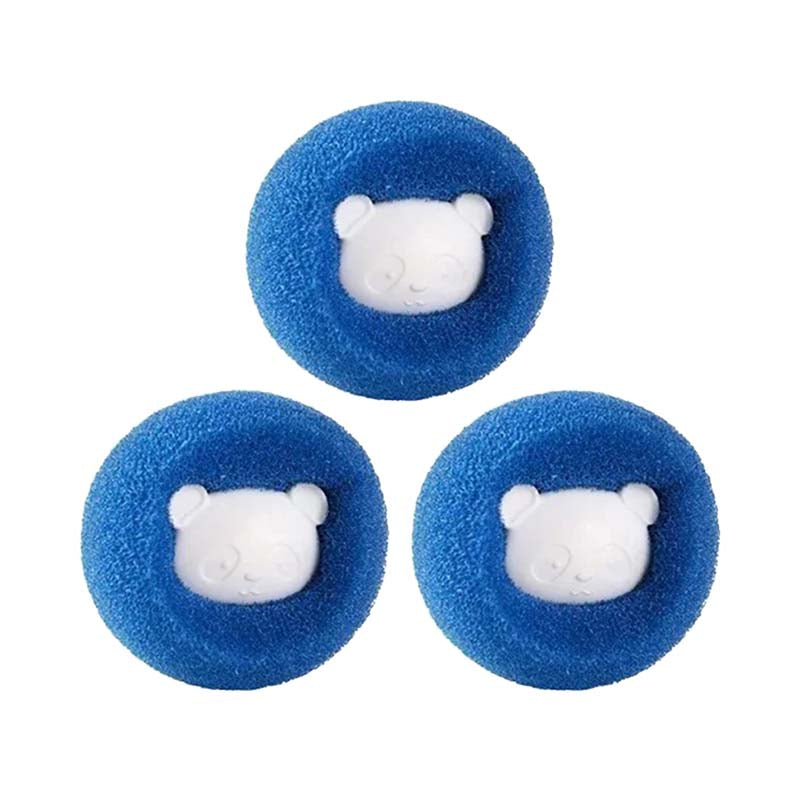 Tvättboll hårborttagare – Fångar hår i tvätten Blå 3-pack