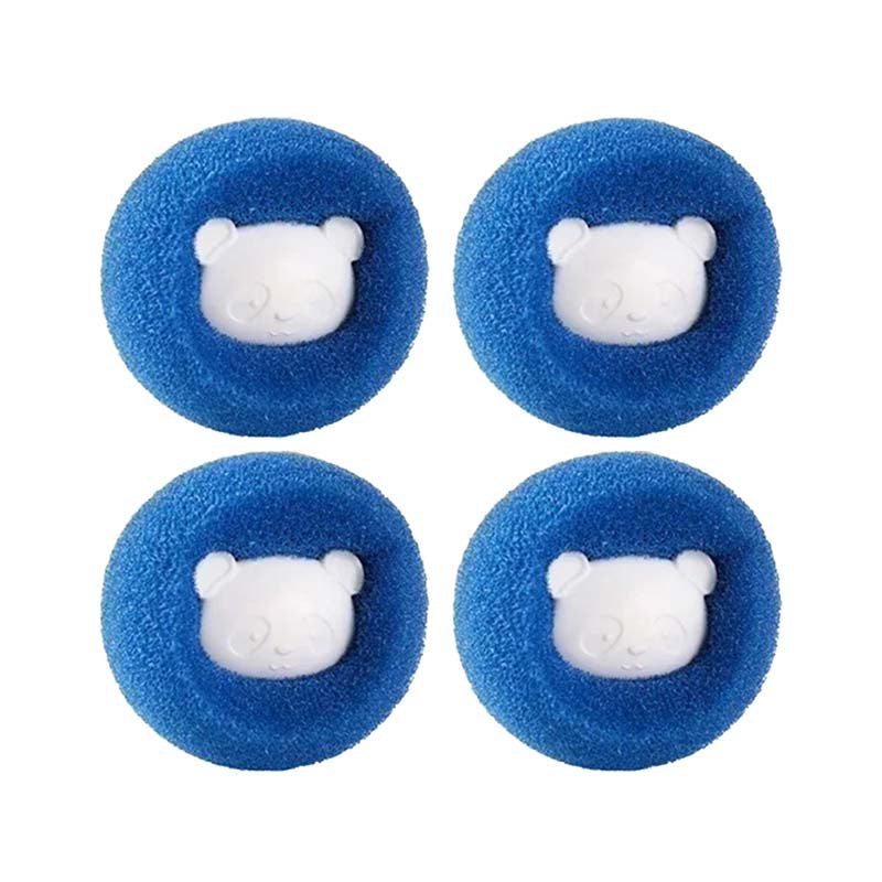 Tvättboll hårborttagare – Fångar hår i tvätten Blå 4-pack