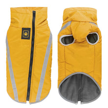 Vinterjacka till hund – för stora hundar Gul