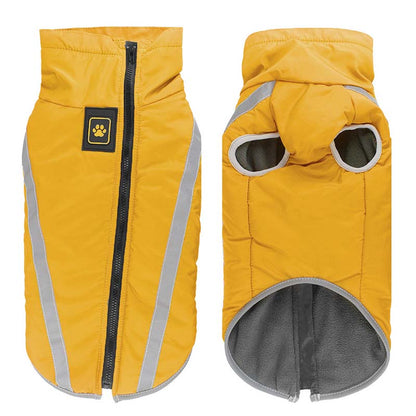 Vinterjacka till hund – för stora hundar Gul