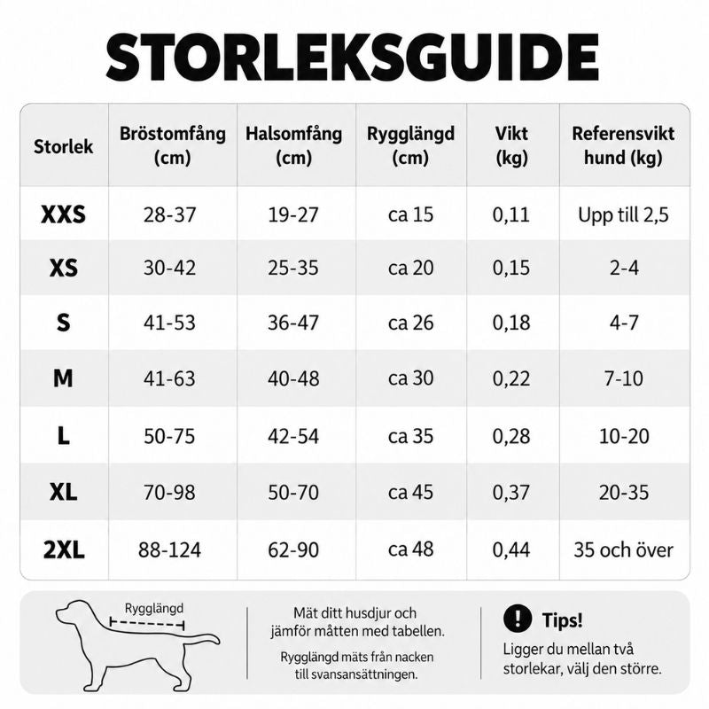 Hundflytväst med reflex och räddningshandtag